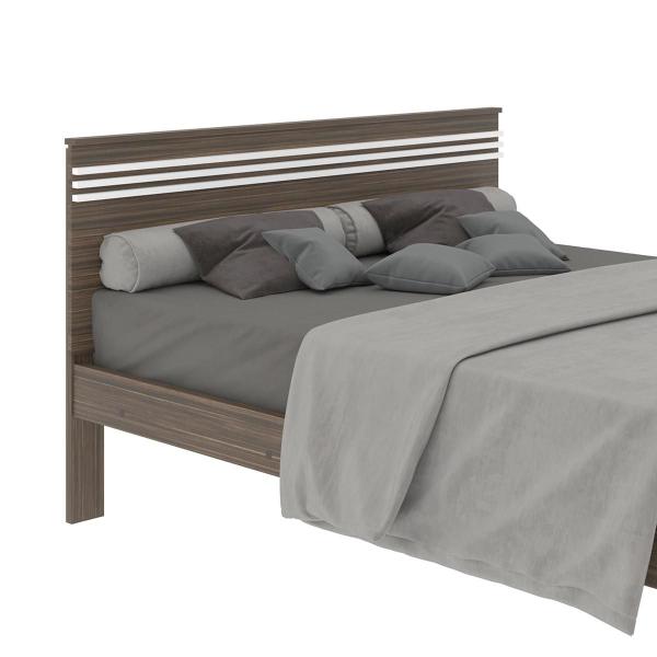 Imagem de Cama De Casal Branca com Cabeceira 195 cm X 148,6 cm