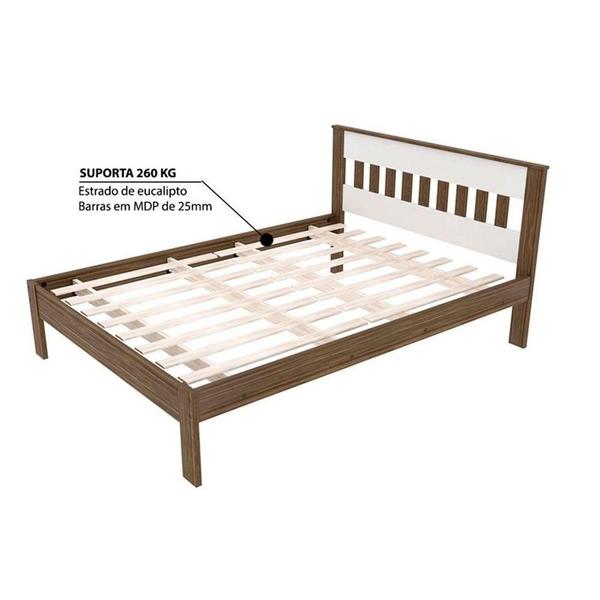 Imagem de Cama de Casal CM8007 Branco - Tecno Mobili