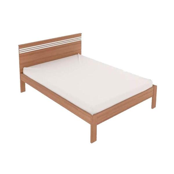 Imagem de Cama de Casal CM8009 Amêndoa/Branco - Tecno Mobili