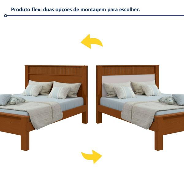 Imagem de Cama de Casal em Mdp/mdf 111,5x205,9cm Athenas