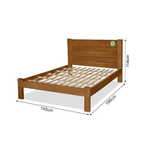 Cama De Casal Lara 1.40 Imbuia - Atraente Móveis Imagem de Cama De Casal Lara 1.40 Imbuia - Atraente Móveis