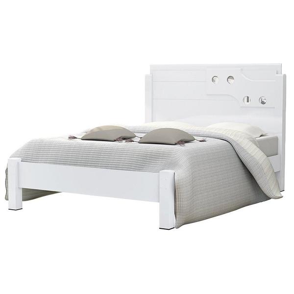 Imagem de Cama de Casal Luiza 1,40 Branco - Vitamov