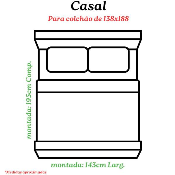 Imagem de Cama de Casal Maiorca de Madeira Maciça Angelim Pedra/Tauari Cor Escura