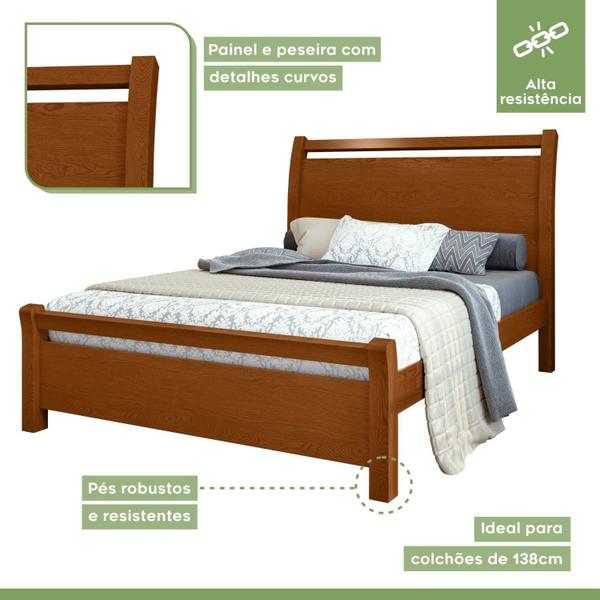 Imagem de Cama de Casal Mdf/mdp 119x209cm Reali