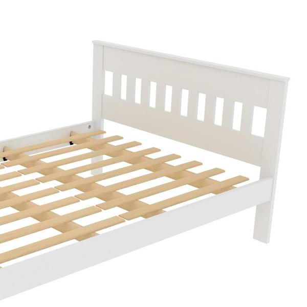 Imagem de Cama de Casal para Colchão 138 x 188 cm Multimóveis CR35011 Branca