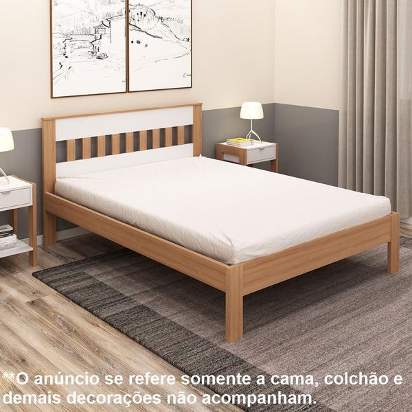 Imagem de Cama de casal para colchão 1,38m CM8007 Tecnomóbili