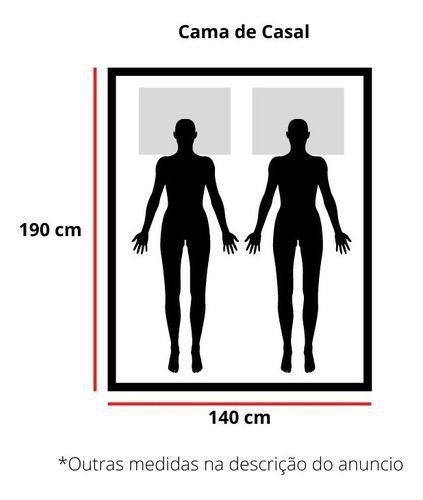 Imagem de Cama de Casal Pérola de Madeira Maciça Angelim Pedra/Tauari - Castanho