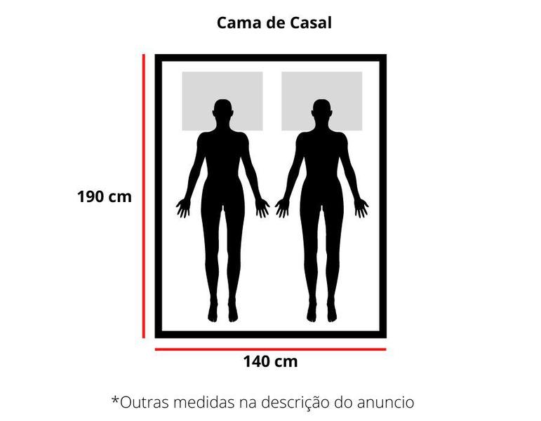 Imagem de Cama de Casal Turca Barion de Madeira Maciça Angelim Pedra/Tauari Castanho