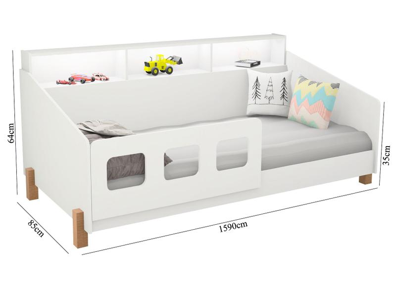 Imagem de Cama de criança Mavi Montessoriana Juvenil BRANCO