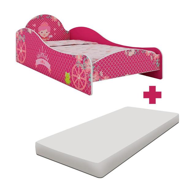 Imagem de Cama De Princesa Montessoriana Solteiro Com Colchão Pink Ploc Izumi Shop Jm