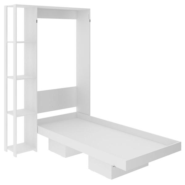 Imagem de Cama de Solteiro Articulável 4 Prateleiras Branco Cm8013 - Tecno Mobili