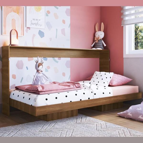 Cama de Solteiro Articulável Horizontal Dallas Art In Móveis Marrom Imagem de Cama de Solteiro Articulável Horizontal Dallas Art In Móveis Marrom