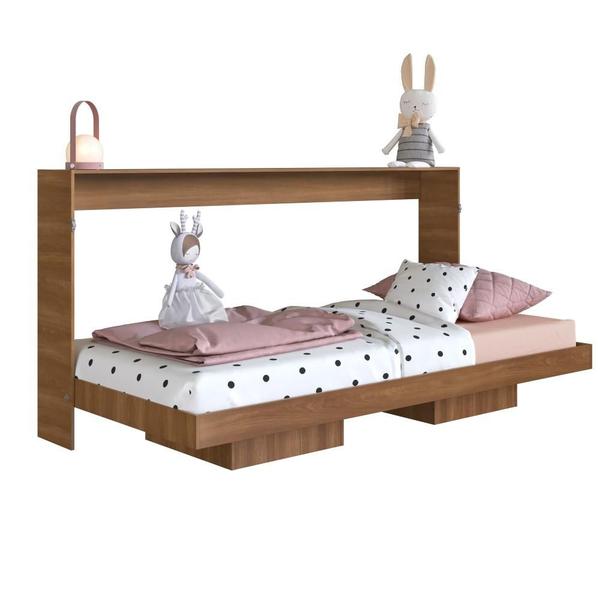 Cama de Solteiro Articulável Horizontal Dallas Art In Móveis Marrom Imagem de Cama de Solteiro Articulável Horizontal Dallas Art In Móveis Marrom