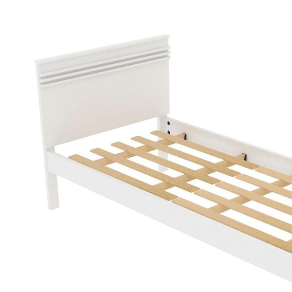 Imagem de Cama de Solteiro CM8010 Branco Tecnomobili