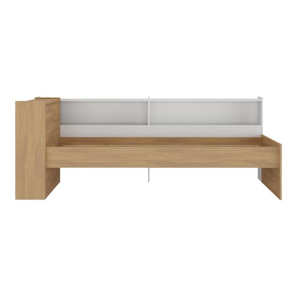 Cama de Solteiro com Colchão Incluso Baú Embutido e Prateleira Multimóveis MP4260 Imagem de Cama de Solteiro com Colchão Incluso Baú Embutido e Prateleira Multimóveis MP4260