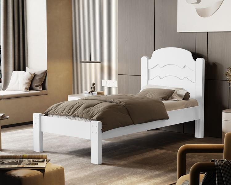 Imagem de Cama de Solteiro Em Madeira MDF Resistente Iris Madec Moveis