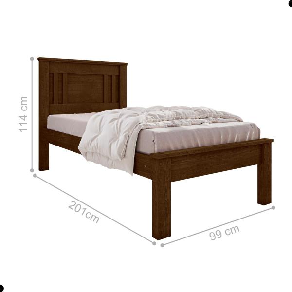 Imagem de Cama de Solteiro Flex Com Colchão Maricá Malbec Off White