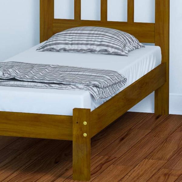 Cama De Solteiro Madeira Maciça Imbuia Perola Nemargi Imagem de Cama De Solteiro Madeira Maciça Imbuia Perola Nemargi