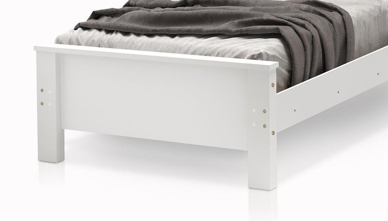 Imagem de Cama de Solteiro Mila Madeira mdf Com Colchao D20 Incluso