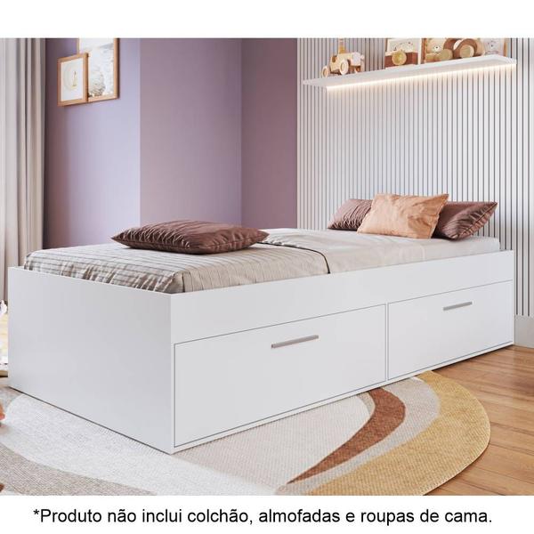 Imagem de Cama de Solteiro para colchões de 88x188cm com 4 Portas Tokio CK090 Art in Móveis