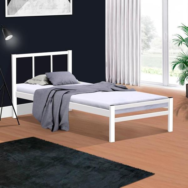 Imagem de Cama De Solteiro Tubular 78 Branco Primo Art