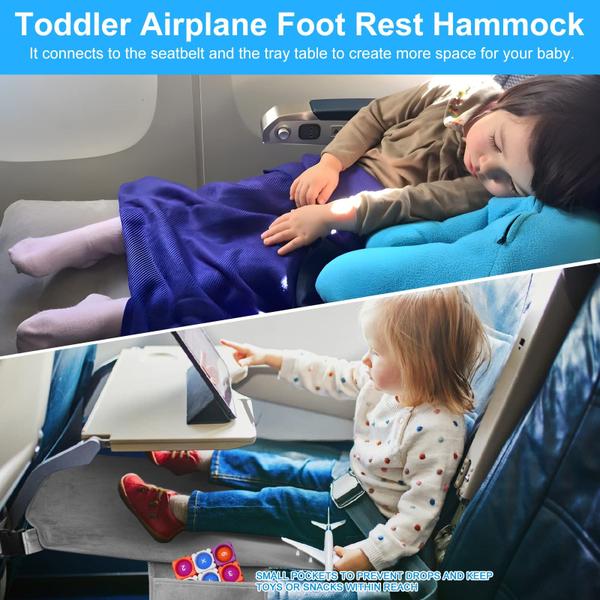 Cama de viagem de avião da criança, assento do apoio do pé do avião estender - COZYBONDER Imagem de Cama de viagem de avião da criança, assento do apoio do pé do avião estender