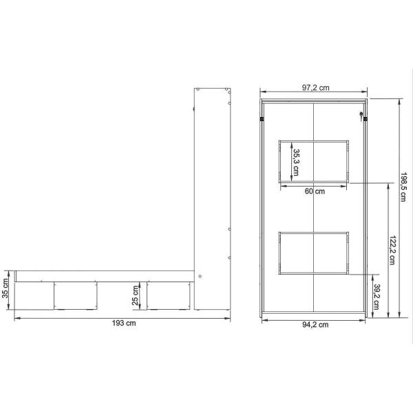 Cama Dobrável Multifuncional Articulada CM8015 Branco - Tecno Mobili Imagem de Cama Dobrável Multifuncional Articulada CM8015 Branco - Tecno Mobili