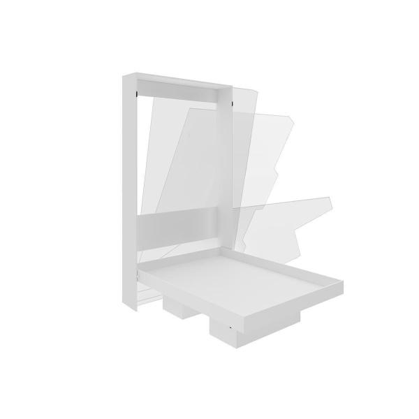 Cama Dobrável Multifuncional Articulada CM8015 Branco - Tecno Mobili Imagem de Cama Dobrável Multifuncional Articulada CM8015 Branco - Tecno Mobili