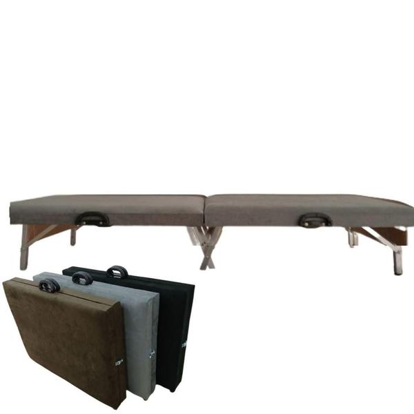 Imagem de Cama Dobrável Portátil Conjugada Premium  Viagem/Camping/Alojamentos/Hospedes/Pousadas  - 230KG - ARTPUFF DO BRASIL