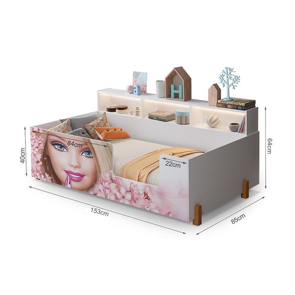 Imagem de Cama Doçura Boneca Princesa Juvenil Branca + Colchão