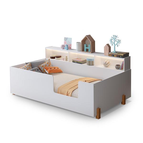 Imagem de Cama Doçura Infantil com Nicho Design Juvenil Branca - Divaloto