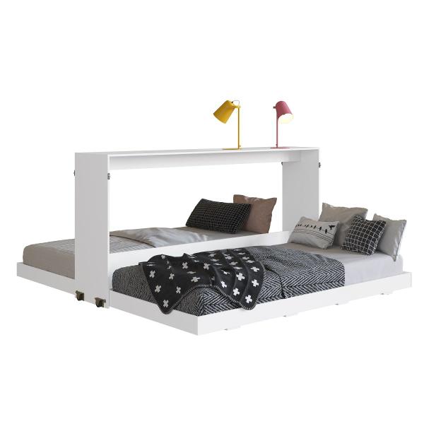 Imagem de Cama Dupla Articulável Horizontal Solteiro 90 Phoenix Branco - Art In Móveis