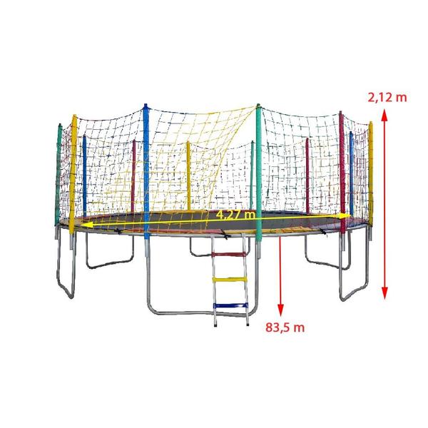 Cama Elástica Pula Pula 4,27m 6 Pés Lona s/ Emenda PapiBrink - Cama Elástica  - Magazine Magasineaugustus