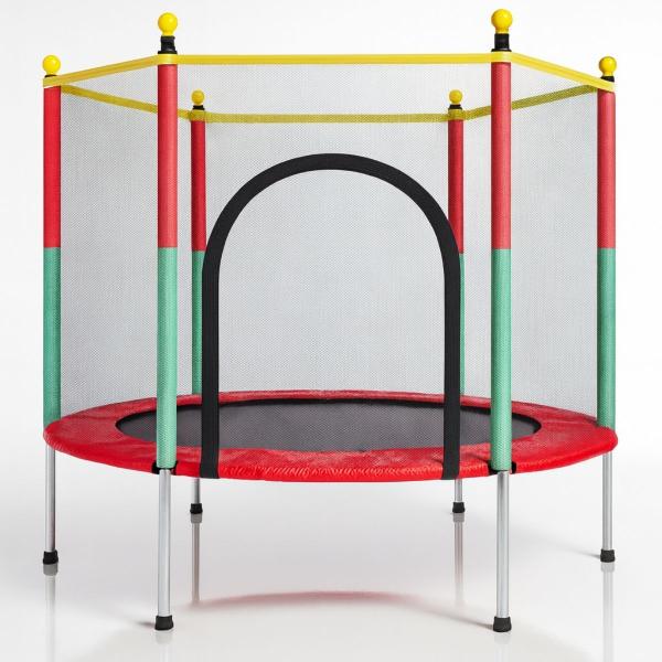 Cama Elástica Pula Pula Infantil Trampolim 45 Kilos Compacta 1,4m - Brinq Kids Cama Elástica Pula Pula Infantil Trampolim 45 Kilos Compacta 1,4m - Brinq Kids