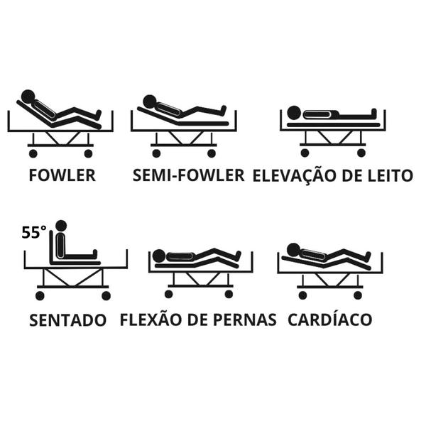 Imagem de Cama Elétrica Hospitalar com Elevação do Leito - 1033 AS