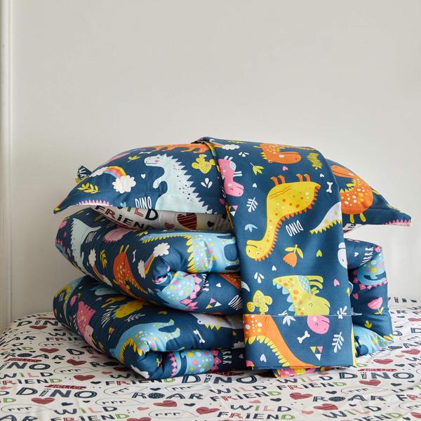 Imagem de Cama em uma bolsa Joyreap Colorful Dinosaur Twin Size 6 peças