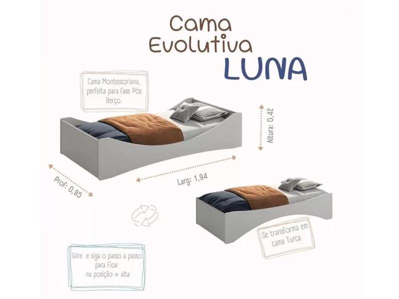 Imagem de Cama Evolutiva Reller Luna  Rosa Fosco - 20296