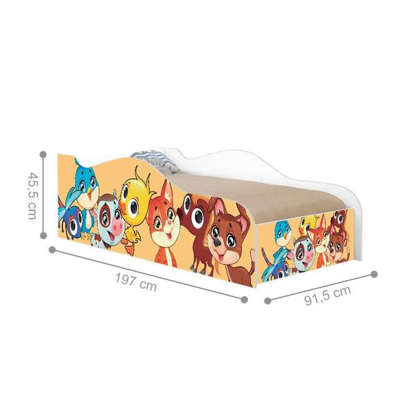 Imagem de Cama Fun Bichinhos Solteiro