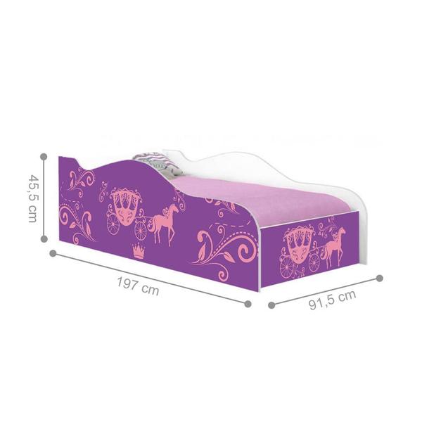 Imagem de Cama Fun Carruagem de Princesa Solteiro