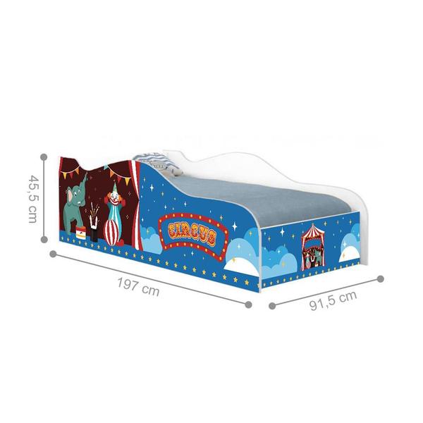 Cama Fun Circo Picadeiro Solteiro Com Colchão - CasaH Imagem de Cama Fun Circo Picadeiro Solteiro Com Colchão