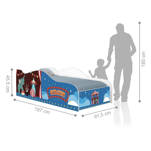 Cama Fun Circo Picadeiro Solteiro Com Colchão - CasaH Imagem de Cama Fun Circo Picadeiro Solteiro Com Colchão