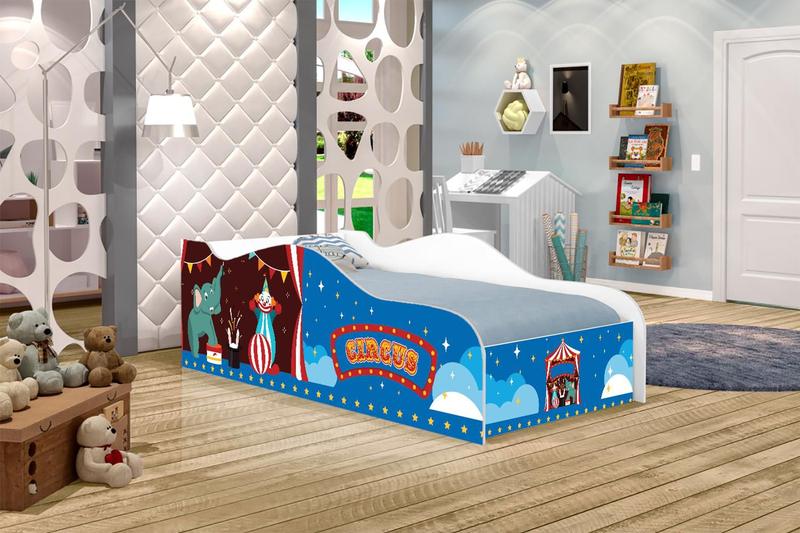Cama Fun Circo Picadeiro Solteiro Com Colchão - CasaH Imagem de Cama Fun Circo Picadeiro Solteiro Com Colchão