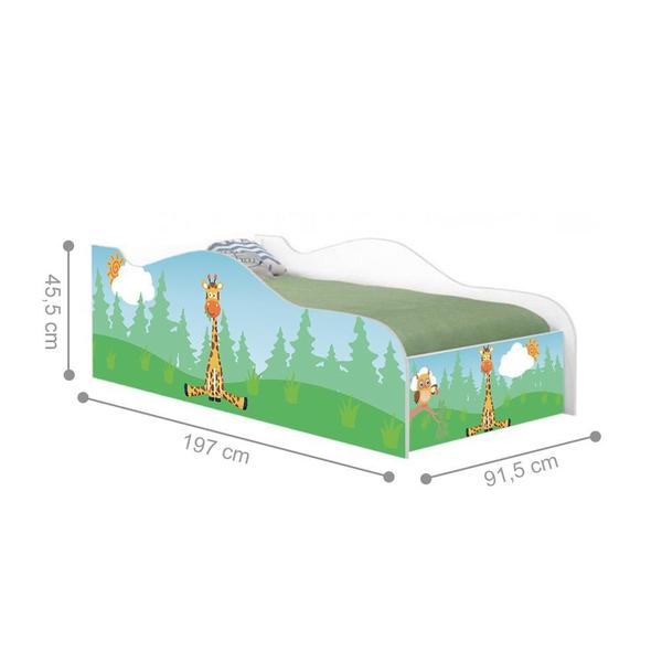 Cama Fun Girafa e Coruja Solteiro Com Colchão - CasaH Imagem de Cama Fun Girafa e Coruja Solteiro Com Colchão