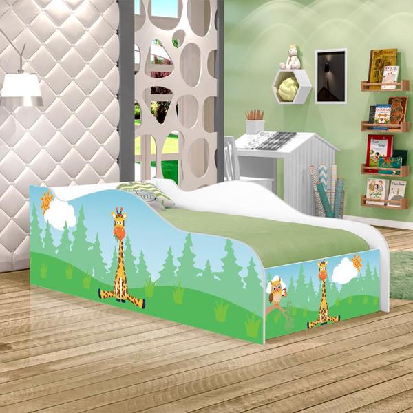 Cama Fun Girafa e Coruja Solteiro Com Colchão - CasaH Imagem de Cama Fun Girafa e Coruja Solteiro Com Colchão