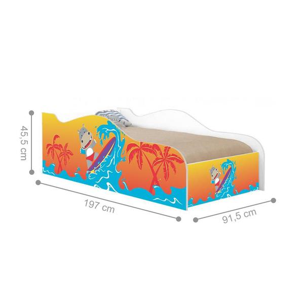 Imagem de Cama Fun Surfista Solteiro Com Colchão