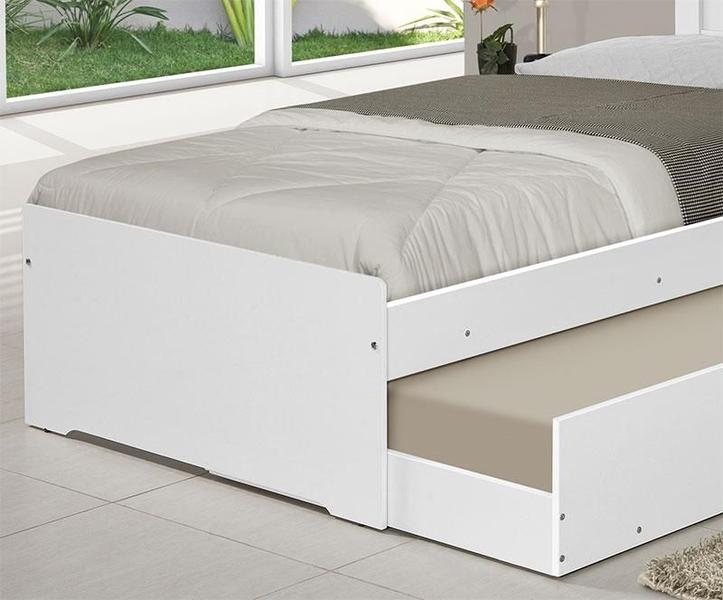 Imagem de Cama infaltil barcelona com cama auxiliar branco