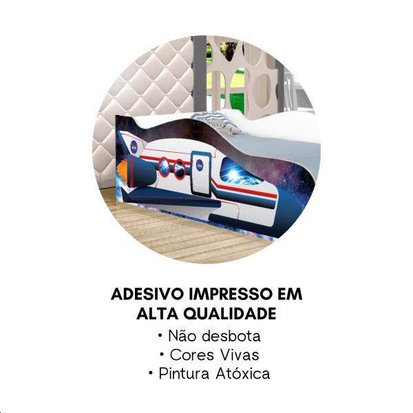 Imagem de Cama Infantil Adesivada Divertida Quarto Menino Menina