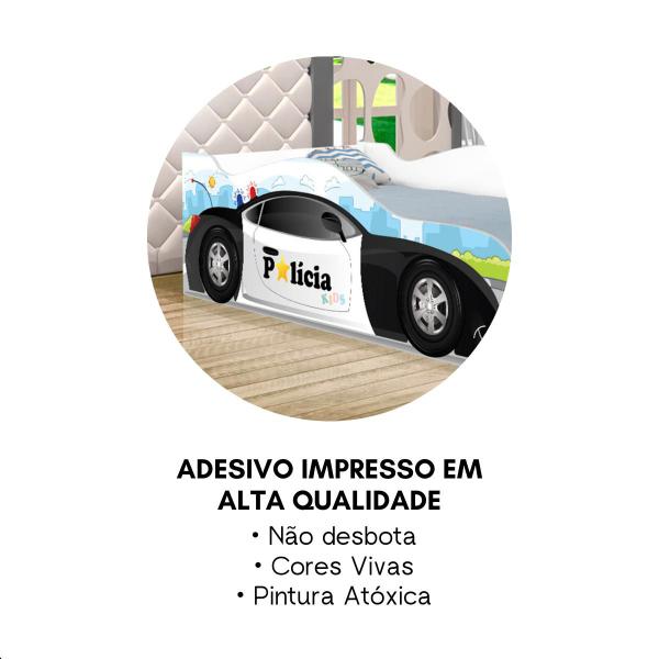 Imagem de Cama Infantil Adesivada Divertida Quarto Menino Menina