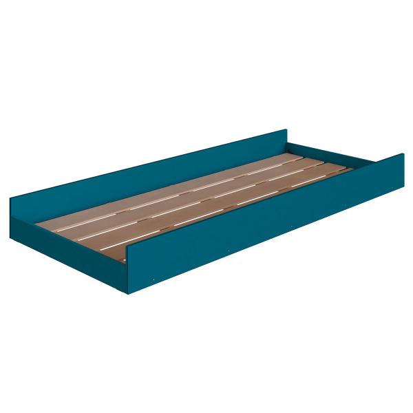 Cama Infantil Auxiliar Azul Secreto - Completa Móveis Imagem de Cama Infantil Auxiliar Azul Secreto - Completa Móveis