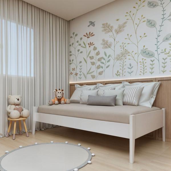 Imagem de Cama Infantil Babá Clean 90cm em Madeira Maciça